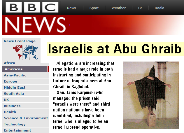 israelis at abu ghraib bbc
