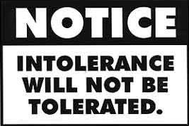 tolerancewillnotbetolerated