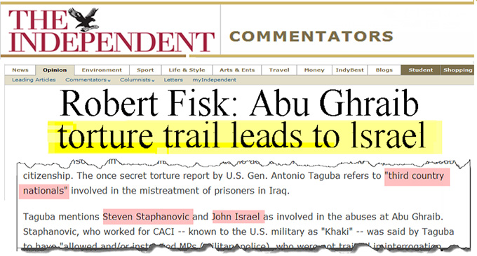 torture trail leads to ghraib independent